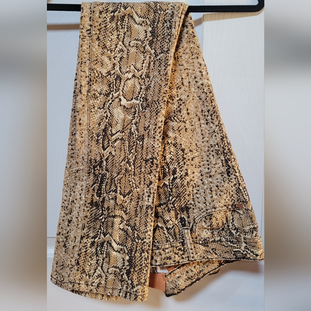 Tory Burch Snake Print Skinny Jeans Size 29